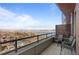Scenic balcony view overlooking the lake, city and mountains at 4200 W 17Th Ave # 912, Denver, CO 80204