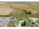 Overhead view of a property with extensive farmland and open space at 5602 County Road 15, Fort Lupton, CO 80621