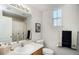 Clean bathroom with a shower/tub combo and vanity at 3851 Stonebrush Dr # 11B, Littleton, CO 80126