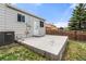 Patio in backyard with a privacy fence at 17753 E Nassau Pl, Aurora, CO 80013