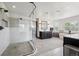 Luxury bathroom featuring a glass-enclosed shower, a soaking tub, and a modern vanity with sleek finishes at 5665 Vistancia Ct, Parker, CO 80134