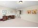 Finished basement area with vintage desk, neutral paint, and plush carpet at 3395 Starry Night Loop, Castle Rock, CO 80109