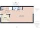 Floor plan showing the layout of the kitchen, hallway and water closet at 2269 Coronado Pkwy # C, Denver, CO 80229