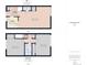 Floor plans showing layout of kitchen, hallway, WC and bathroom at 2269 Coronado Pkwy # C, Denver, CO 80229