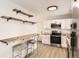 Modern kitchen with stainless steel appliances and butcher block countertops at 4501 S Lipan Ct, Englewood, CO 80110