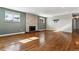 Spacious living room featuring hardwood floors and a fireplace at 770 S Arbutus St, Lakewood, CO 80228