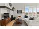 Cozy living room featuring modern furniture, hardwood floors, and decorative elements at 1438 Little Raven St # 407, Denver, CO 80202