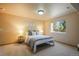 Bedroom with carpet, a window that brings in natural light, and tan colored walls at 15947 Bridle Ridge Dr, Monument, CO 80132