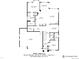 This floor plan features a main bedroom with ensuite bath, kitchen, garage, and living areas at 338 Sage Grouse Cir, Castle Rock, CO 80109