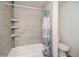 Clean bathroom featuring a shower and updated fixtures at 2080 E 84Th Ave, Denver, CO 80229