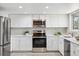Contemporary kitchen featuring stainless steel appliances, ample storage, and clean, white finishes at 1470 S Quebec Way # 83, Denver, CO 80231