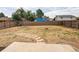 Large fenced backyard with fire pit at 1488 S Biscay Ct, Aurora, CO 80017
