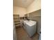 Convenient laundry room with washer, dryer, and ample shelving for organized storage at 8520 S Holland Ln # 302, Littleton, CO 80128