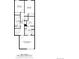 Floor plan showing 3 bedrooms, 2 bathrooms and walk-in closet at 16023 E Warner Pl, Denver, CO 80239