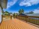 Back deck with railing overlooking the backyard at 2830 E 99Th Way, Thornton, CO 80229