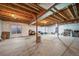 Unfinished basement providing ample storage and renovation potential at 5925 La Posada Pl, Parker, CO 80134
