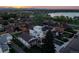 A high angle view shows the property and its closeness to Sloan's Lake at 1655 Wolff St, Denver, CO 80204