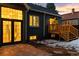 Back exterior view of a home with a deck and french doors at 440 S York St, Denver, CO 80209