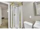 Bathroom with a shower and modern fixtures at 1225 S Honey Way, Denver, CO 80224