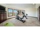 Home gym with elliptical, stationary bike, and weights at 9005 Stonecrest Way, Highlands Ranch, CO 80129