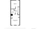 Floor plan showing the bedroom, bathroom, hall and primary bedroom with dimensions at 9946 W Cornell Pl, Lakewood, CO 80227