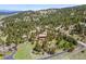A modern mountain home is privately nestled within a lush forest setting offering peace and solitude at 8791 Grizzly Way, Evergreen, CO 80439