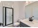 Beautiful bathroom with glass shower, modern fixtures, and great lighting at 1755 Peak Loop, Broomfield, CO 80023