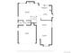 Detailed first floor plan with kitchen, dining area, living room, Gathering room, bath, laundry, and garage at 8133 W Quarto Ave, Littleton, CO 80128