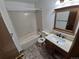 Bathroom featuring a shower-tub combination and vanity at 3136 S Cathay Cir, Aurora, CO 80013