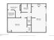 Basement floor plan layout, showing dimensions of basement rooms at 1718 S Flanders Way, Aurora, CO 80017