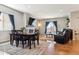 Bright dining area with hardwood floors and a fireplace at 20150 E Fair Ln, Centennial, CO 80016