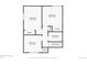 Floor plan of the home's basement features three bedrooms and a bathroom at 17703 E Nassau Pl, Aurora, CO 80013