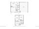 Floor plans of the home's first floor and basement level at 17703 E Nassau Pl, Aurora, CO 80013