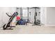Basement featuring a home gym with various workout equipment, offering a dedicated fitness space at 577 Tristan Pl, Berthoud, CO 80513