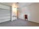 Spacious bedroom features a built-in closet and vanity, offering ample storage and functionality at 7930 S Kendall Ct, Littleton, CO 80128