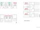 Floorplan showcasing a multi-unit residential building, including unit layouts and exterior features at 1473 N Locust St, Denver, CO 80220