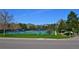 Community tennis courts with gazebo and mountain views providing a great recreational opportunity at 8615 W Berry Ave # 203, Littleton, CO 80123