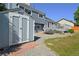 Backyard with storage shed and a deck in a lush outdoor setting at 21518 E Powers Ln, Centennial, CO 80015