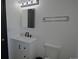 Modern bathroom featuring a sleek black faucet and a stylish vanity at 21518 E Powers Ln, Centennial, CO 80015