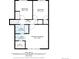 Floor plan featuring bedrooms, baths, hall and W.I.C., with dimensions, within a total of 1889 sq. ft at 21518 E Powers Ln, Centennial, CO 80015