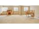 Carpeted basement with finished storage and space for activities or relaxation at 16231 Rayburn St, Hudson, CO 80642