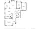 Floor plan of the first floor featuring kitchen, living room, dining area, primary bedroom and bath at 16231 Rayburn St, Hudson, CO 80642