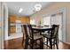 Eat-in dining area with a table and chairs next to a sliding door at 337 Ivory Cir, Aurora, CO 80011