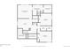 Second floor plan displaying the layout of the house's upper level, showcasing room dimensions and connections at 15437 W 95Th Ave, Arvada, CO 80007