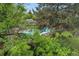 Aerial view of community pool with lounge chairs, framed by lush green trees at 3050 W 107Th Pl # E, Westminster, CO 80031