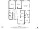 Second story floorplan featuring bedrooms, bathrooms, laundry room and walk in closet at 2594 Scoter Ln, Castle Rock, CO 80104