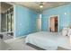 Tranquil bedroom featuring a balcony, ample natural light and ample closet space at 891 14Th St # 1408, Denver, CO 80202