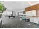 Spacious lounge area with pool table, comfortable seating, and modern design at 891 14Th St # 1408, Denver, CO 80202