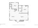 Floor plan illustrating the layout of the home with kitchen, living room, dining room and bedrooms at 1378 Forest St, Denver, CO 80220