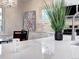 Bright kitchen featuring white countertops, modern appliances, and a stylish chandelier at 1378 Forest St, Denver, CO 80220